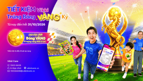 May mắn "ghi bàn" cùng ngân hàng số Vikki